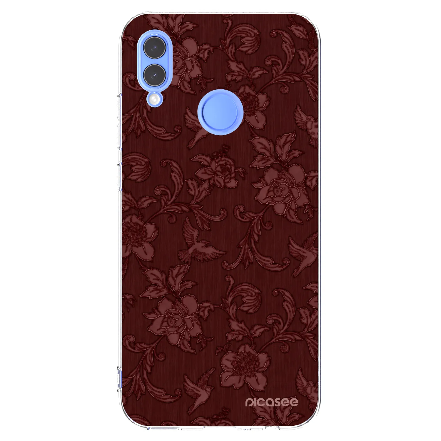 Picasee silikonski prozorni ovitek za Huawei P Smart 2019 - Red Elegance