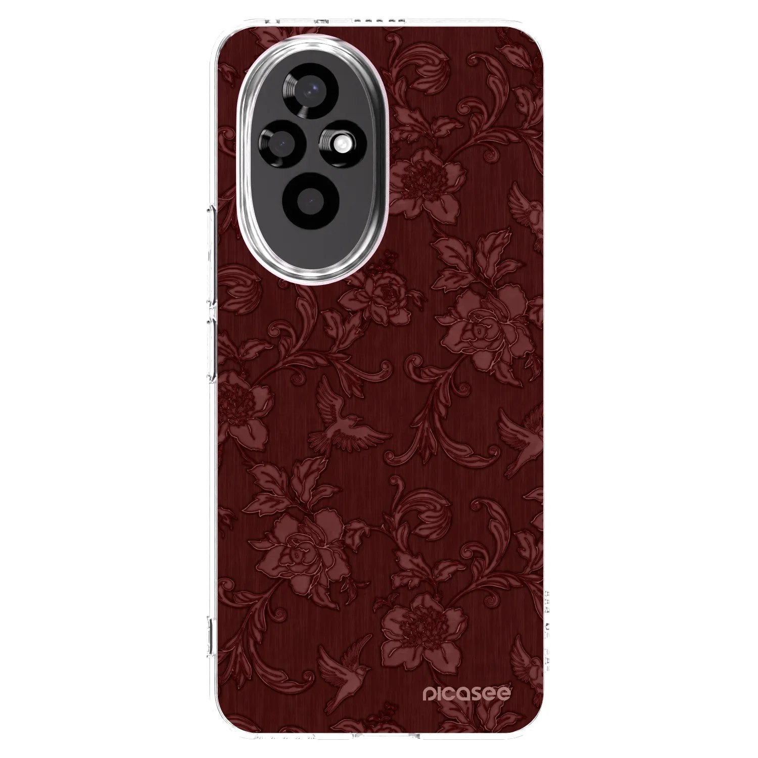 Picasee silikonski prozorni ovitek za Honor 200 5G - Red Elegance