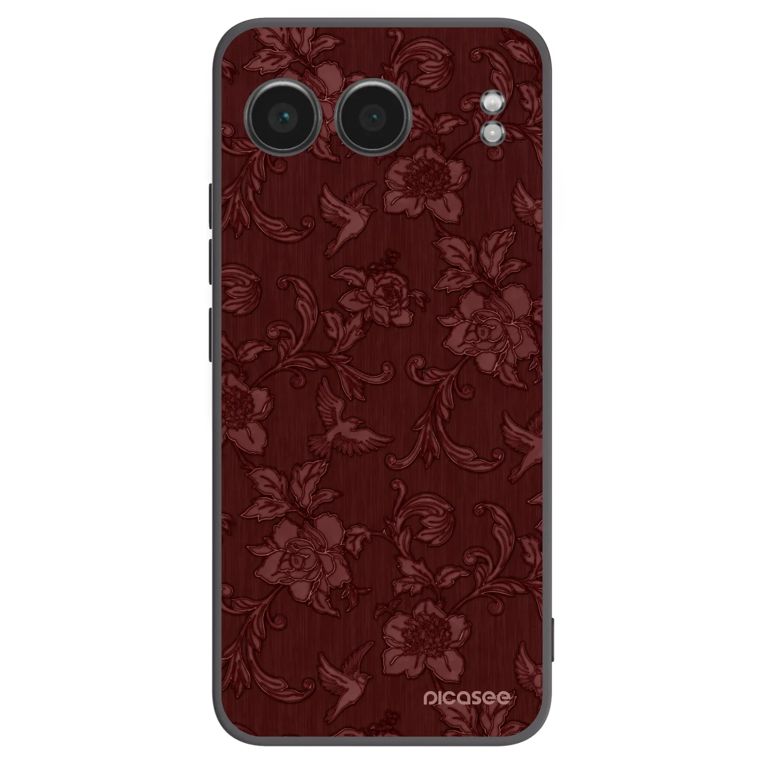 Picasee silikonski črni ovitek za OnePlus Nord 4 - Red Elegance