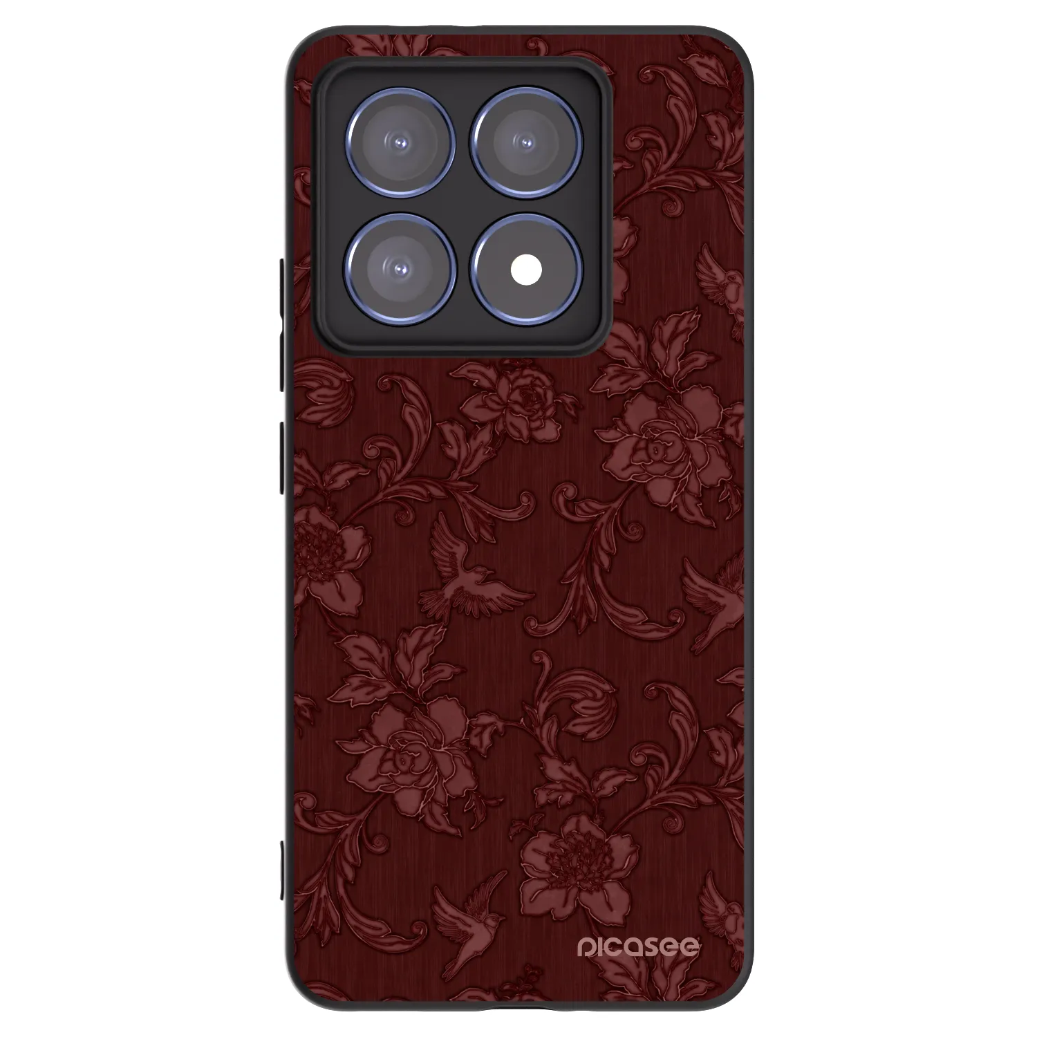 Picasee silikonski črni ovitek za Xiaomi 14T Pro - Red Elegance