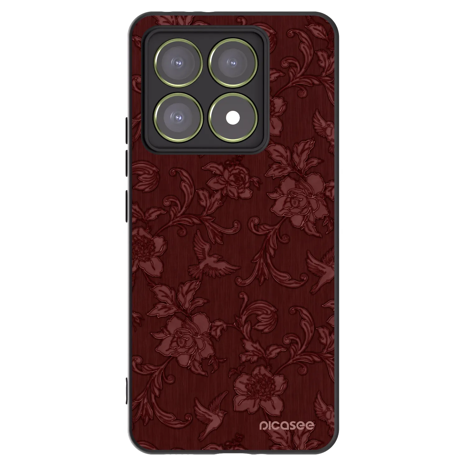 Picasee silikonski črni ovitek za Xiaomi 14T - Red Elegance