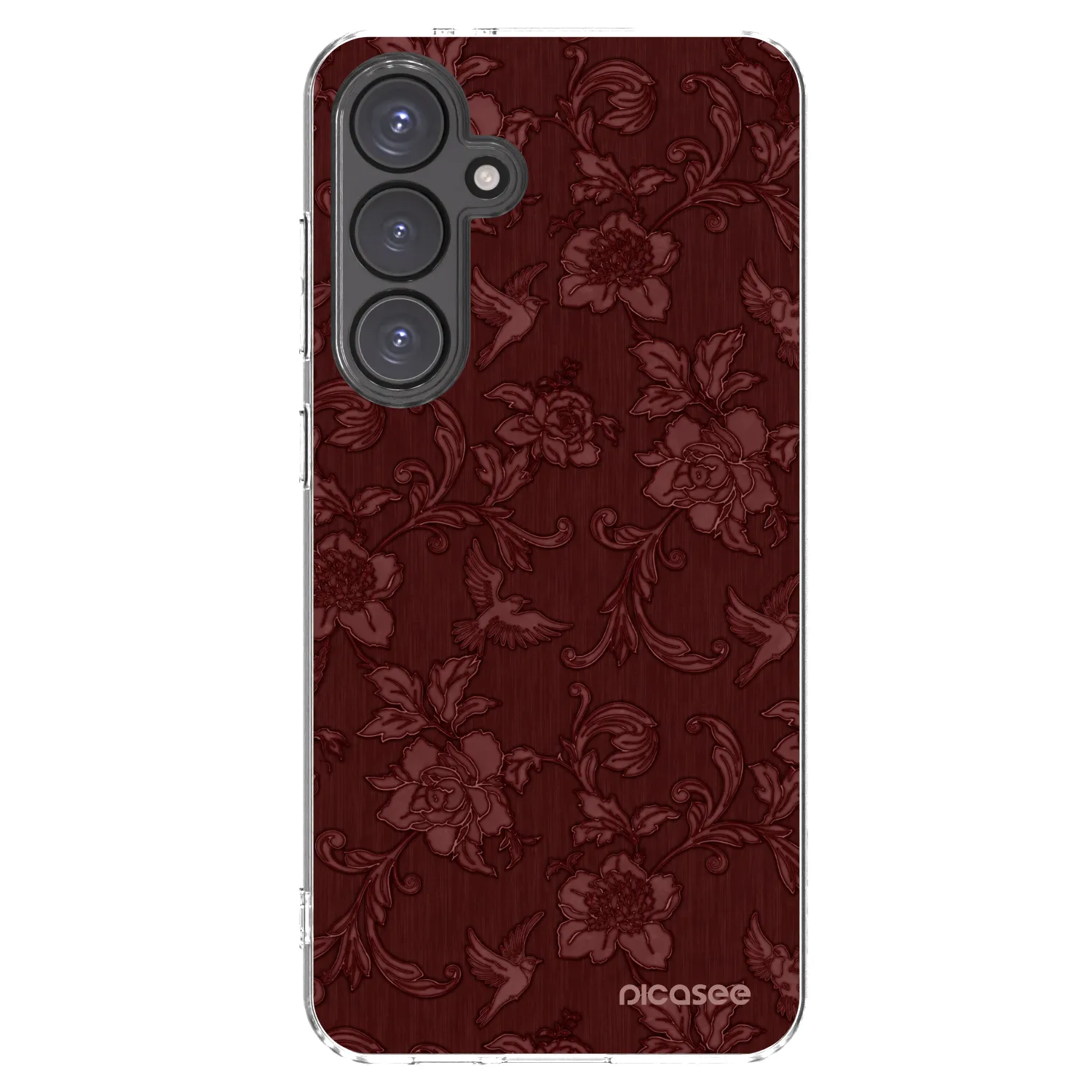 Picasee silikonski prozorni ovitek za Samsung Galaxy S24 FE S721B - Red Elegance