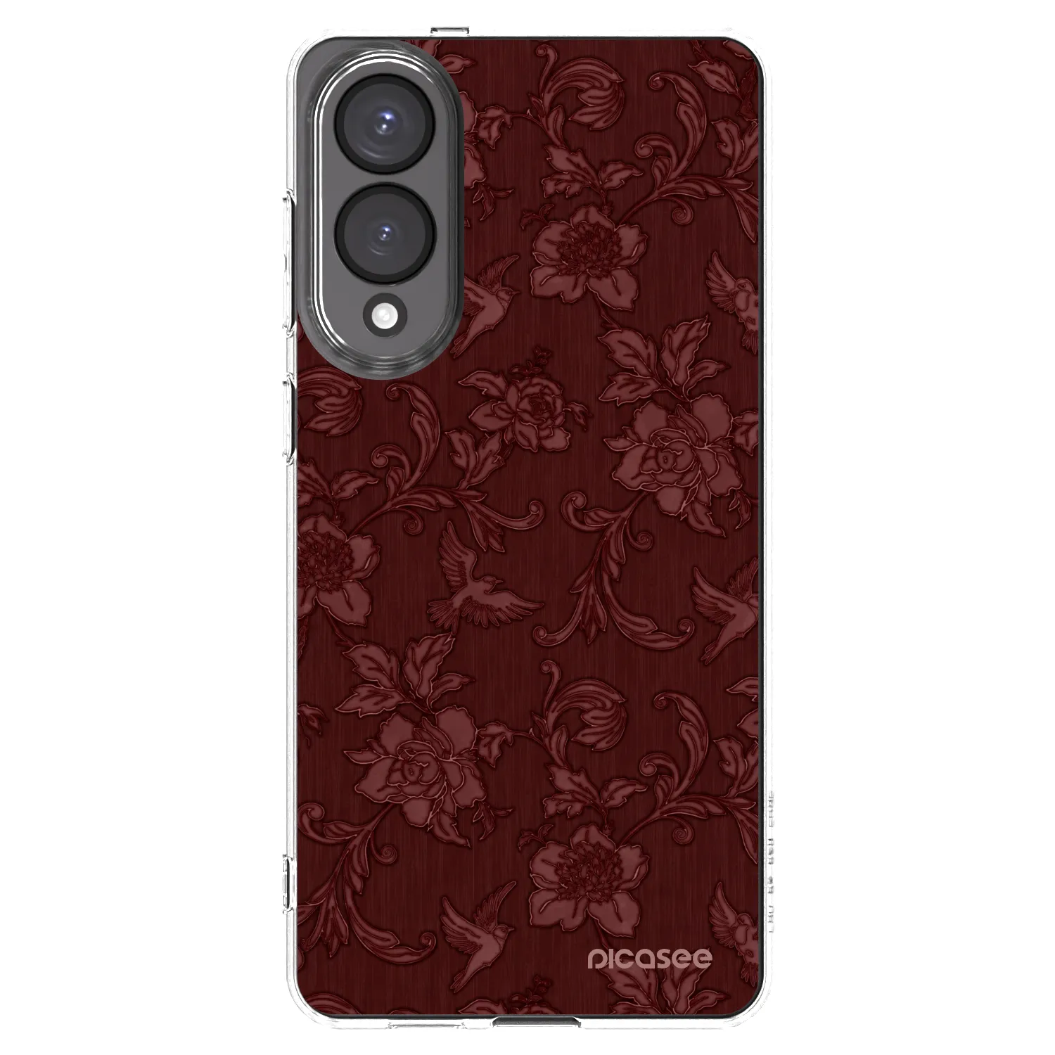 Picasee silikonski prozorni ovitek za Samsung Galaxy S25 Edge 5G - Red Elegance