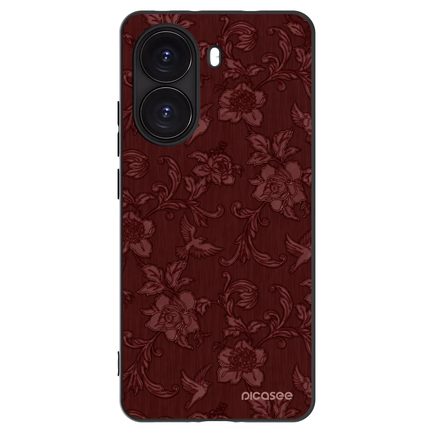 Picasee silikonski črni ovitek za Xiaomi Poco X7 Pro 5G - Red Elegance