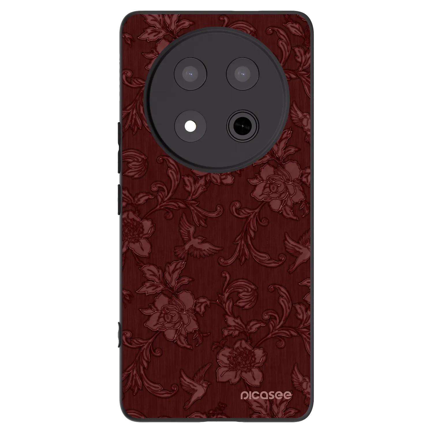 Picasee silikonski črni ovitek za Honor Magic7 Lite 5G - Red Elegance