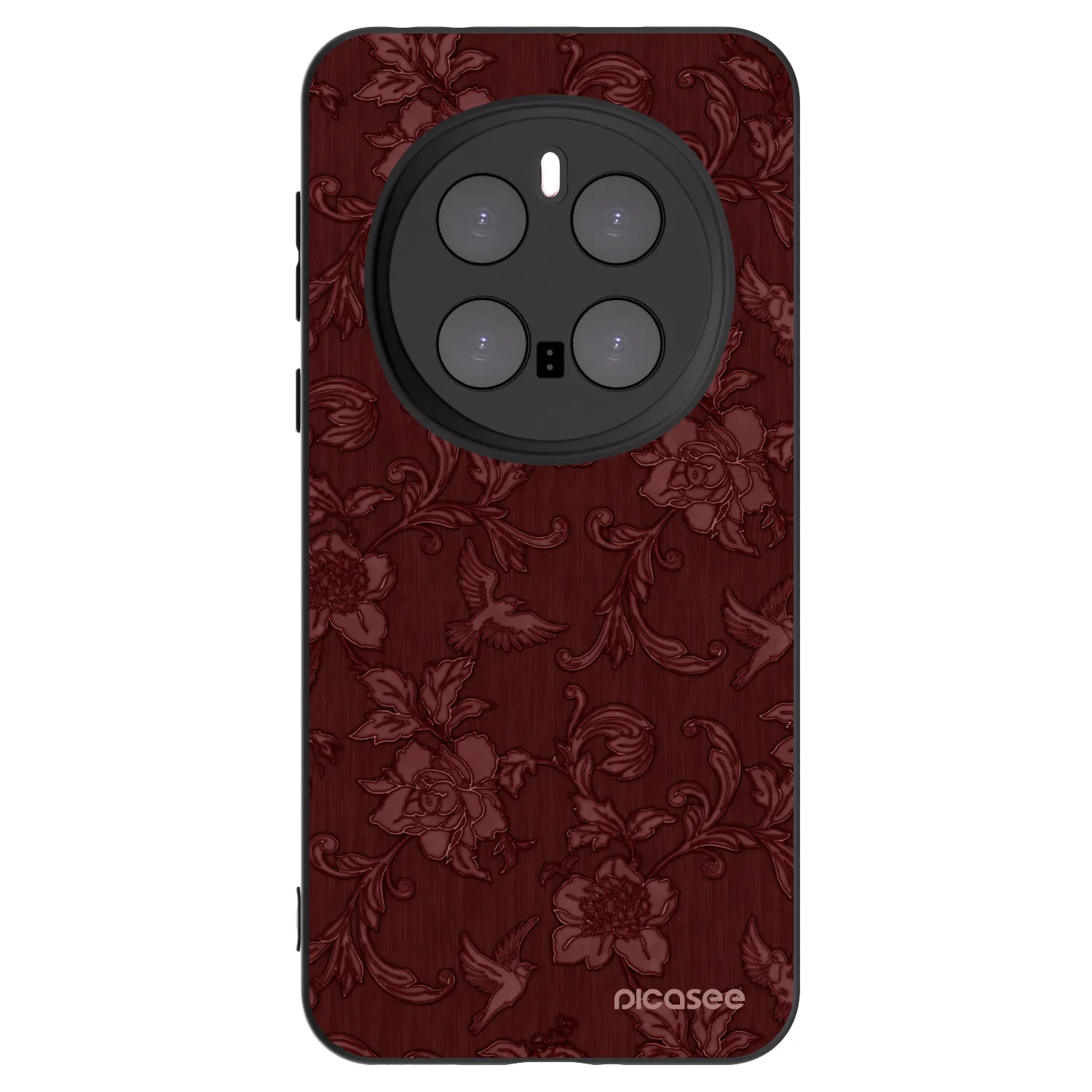 Picasee silikonski črni ovitek za Honor Magic7 Pro 5G - Red Elegance