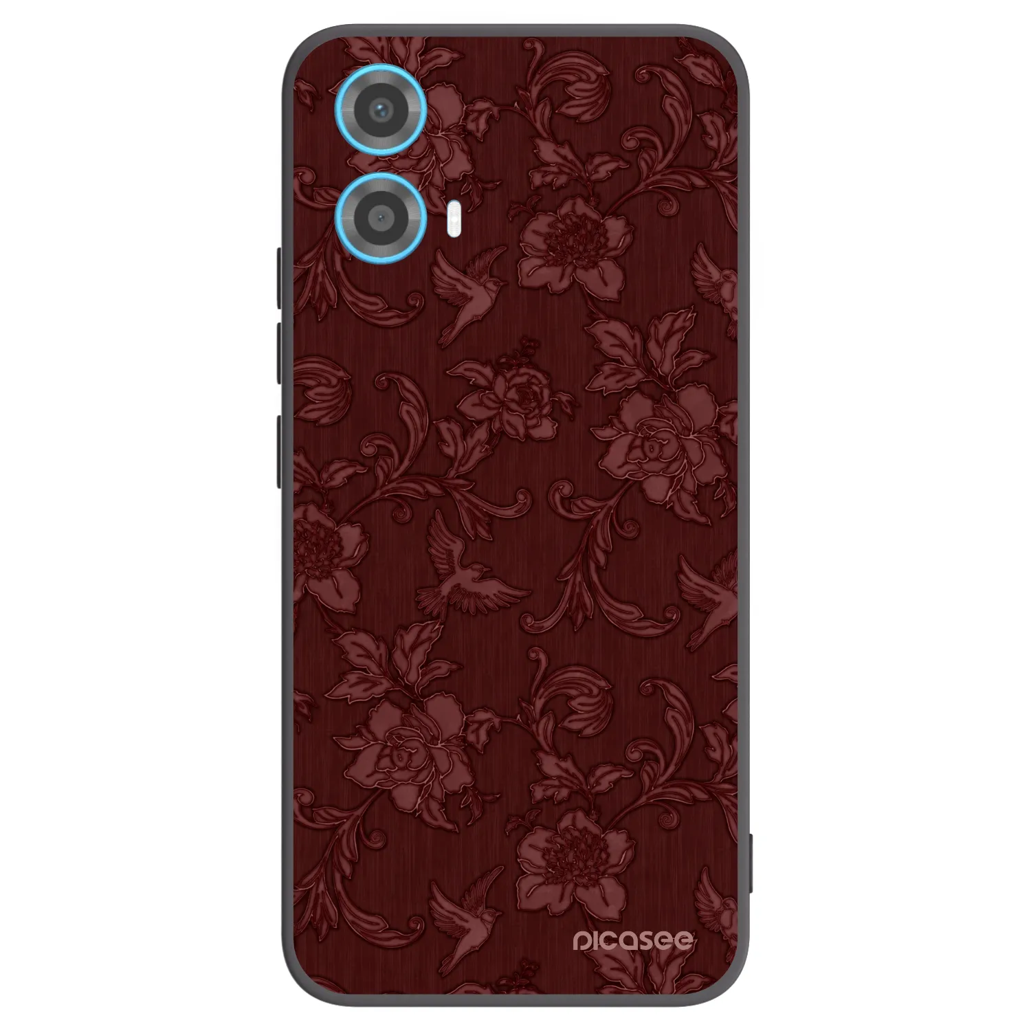 Picasee silikonski črni ovitek za Motorola Moto G34 5G - Red Elegance