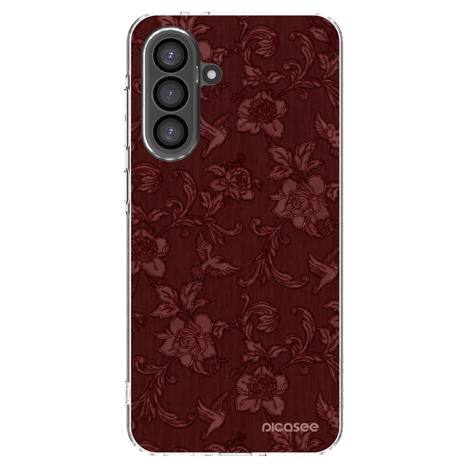 Picasee silikonski prozorni ovitek za Samsung Galaxy A56 5G A566B - Red Elegance