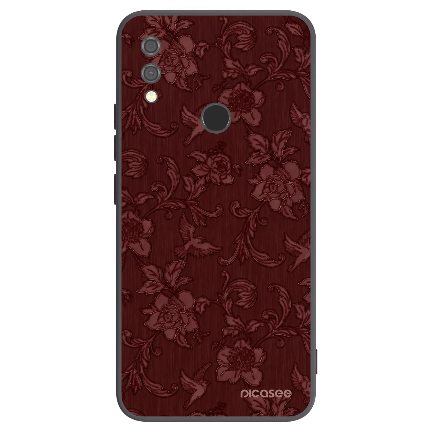Picasee silikonski črni ovitek za Xiaomi Redmi Note 7 - Red Elegance