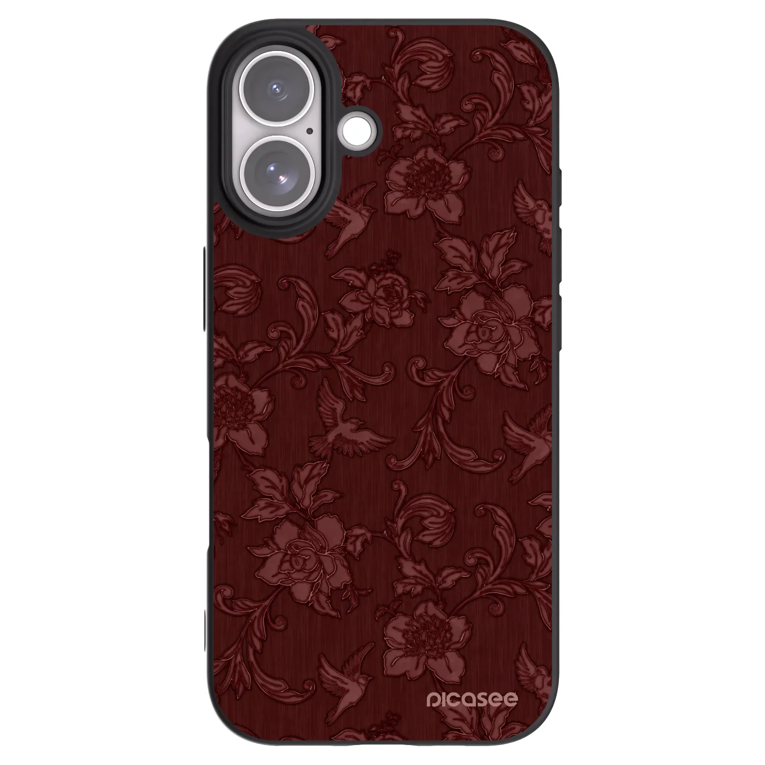 Picasee silikonski črni ovitek za Apple iPhone 17 - Red Elegance