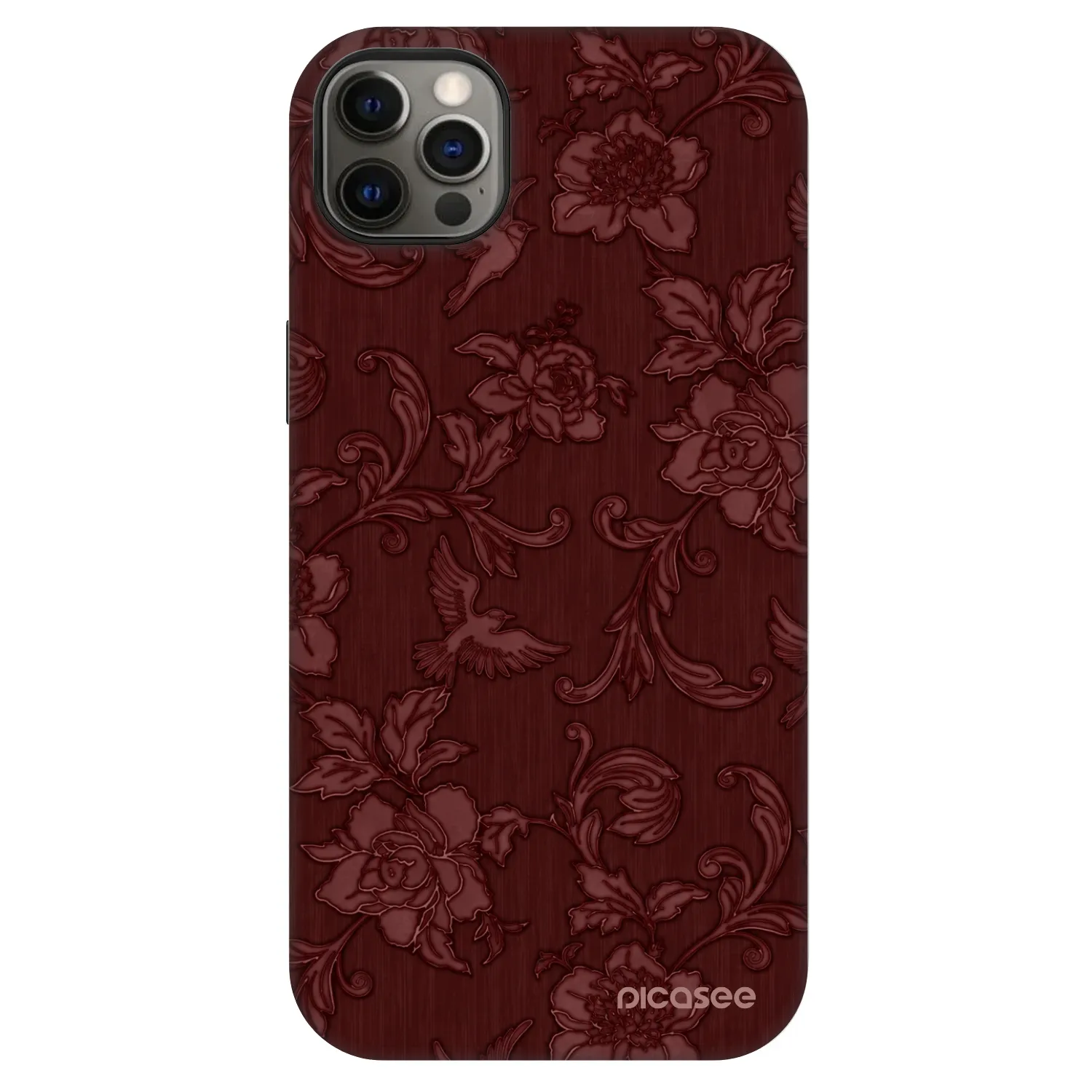 Picasee Fashion Case MagSafe za Apple iPhone 12 Pro Max - Red Elegance