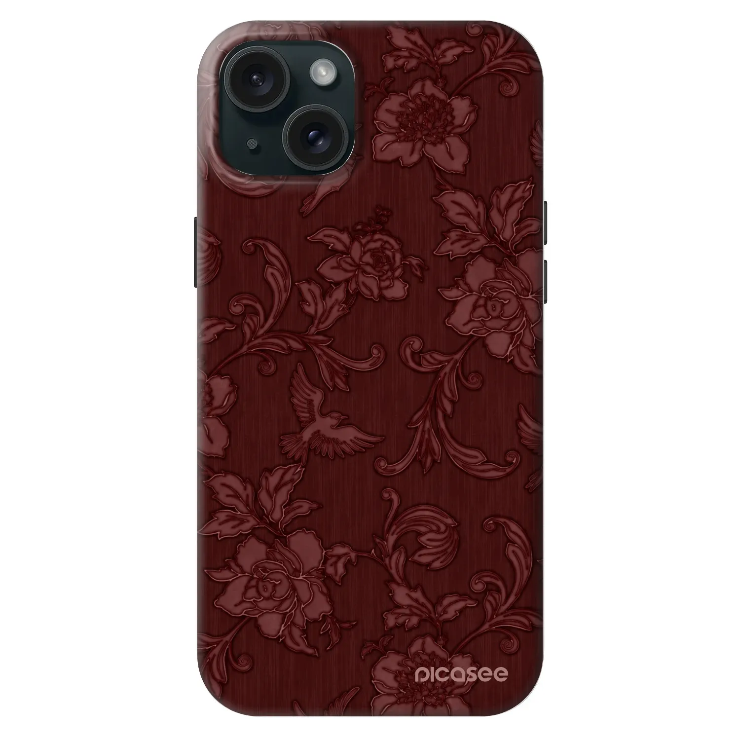 Picasee Fashion Case MagSafe za Apple iPhone 15 Plus - Red Elegance