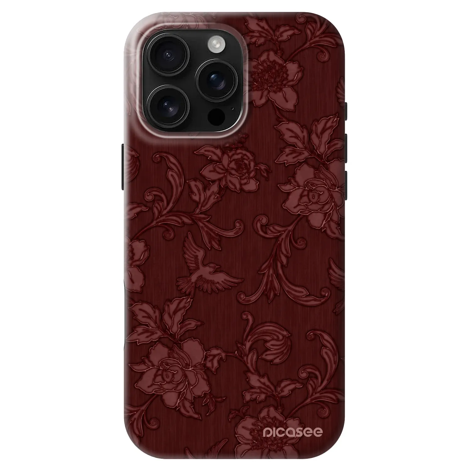 Picasee Fashion Case MagSafe za Apple iPhone 16 Pro Max - Red Elegance