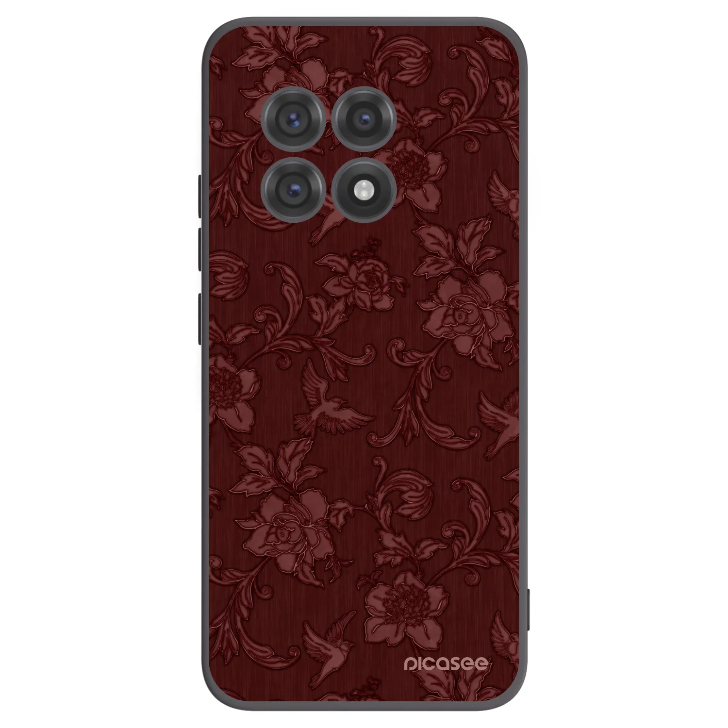Picasee silikonski črni ovitek za OnePlus 13R 5G - Red Elegance