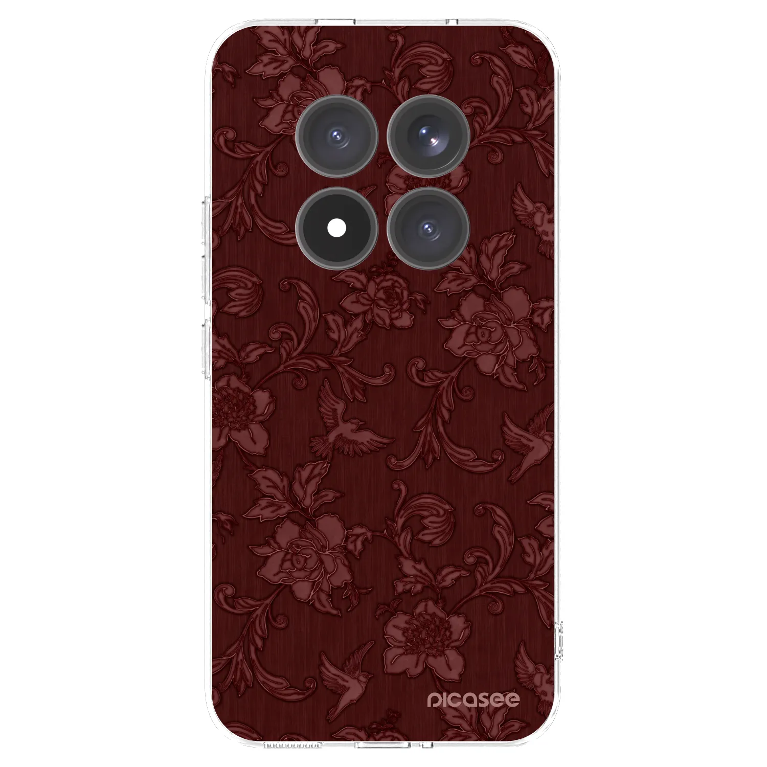 Picasee silikonski prozorni ovitek za Xiaomi Redmi Note 15 Pro+ - Red Elegance