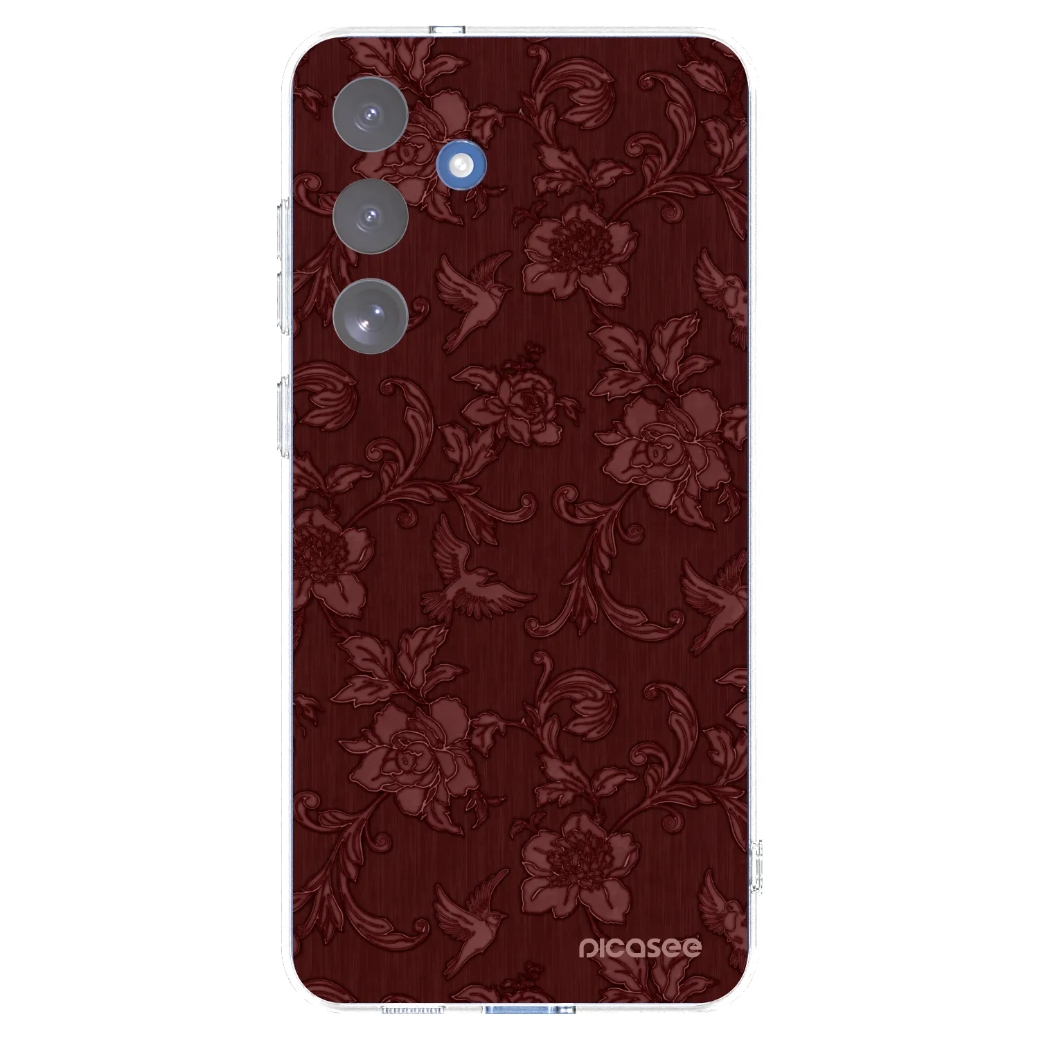 Picasee silikonski prozorni ovitek za Samsung Galaxy S25 FE 5G - Red Elegance