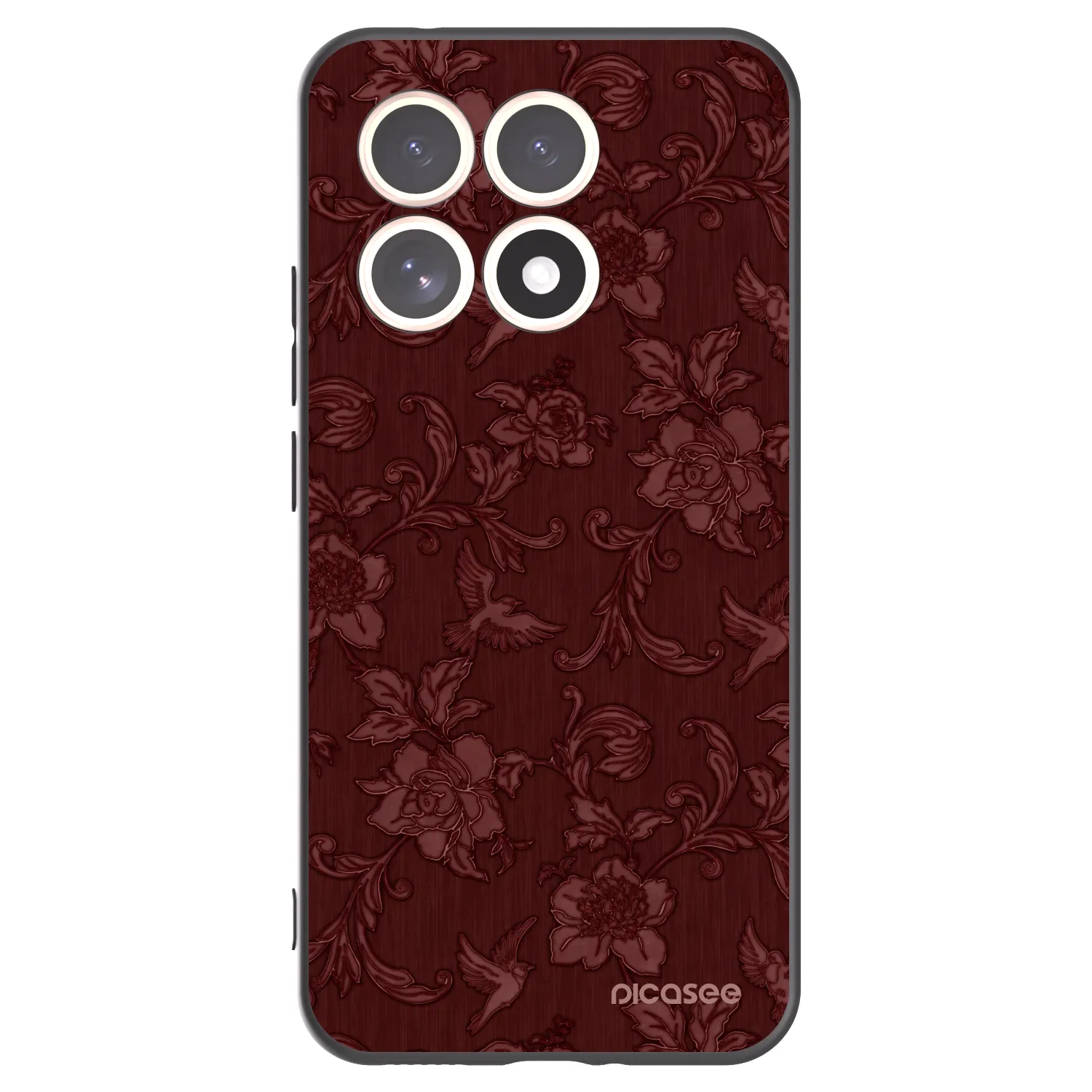 Picasee silikonski črni ovitek za Xiaomi 15T - Red Elegance
