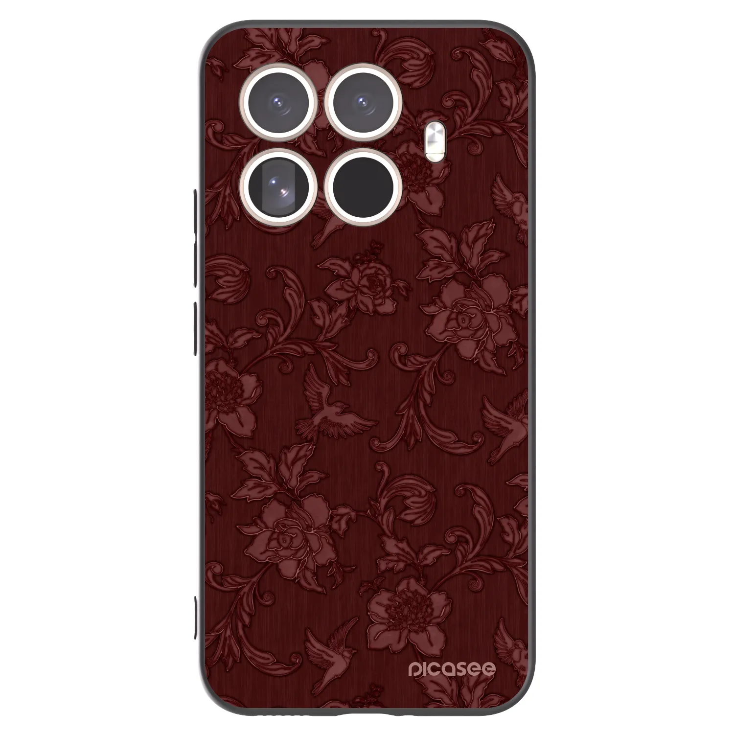Picasee silikonski črni ovitek za Xiaomi 15T Pro - Red Elegance
