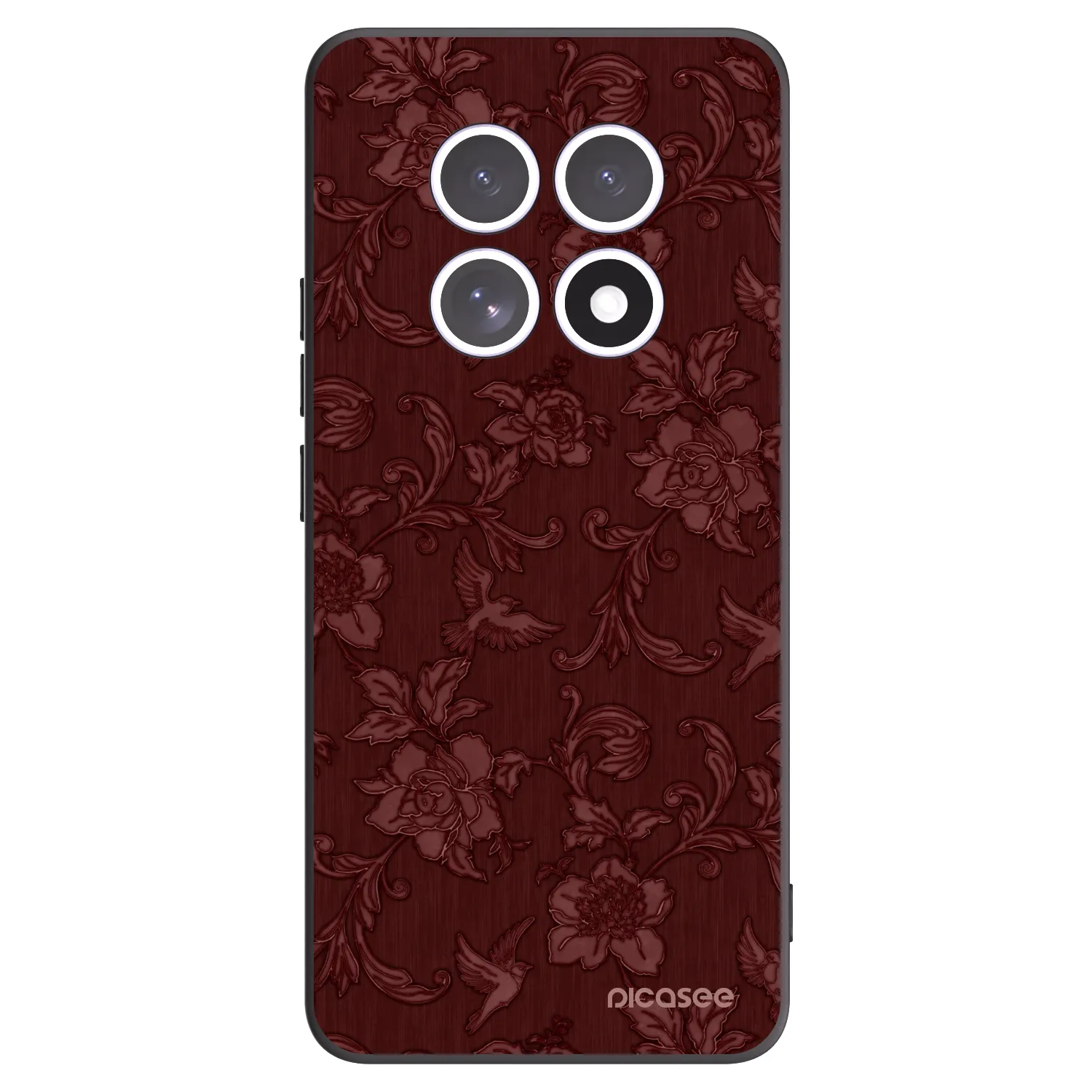 Picasee silikonski črni ovitek za Xiaomi Redmi Note 15 4G - Red Elegance