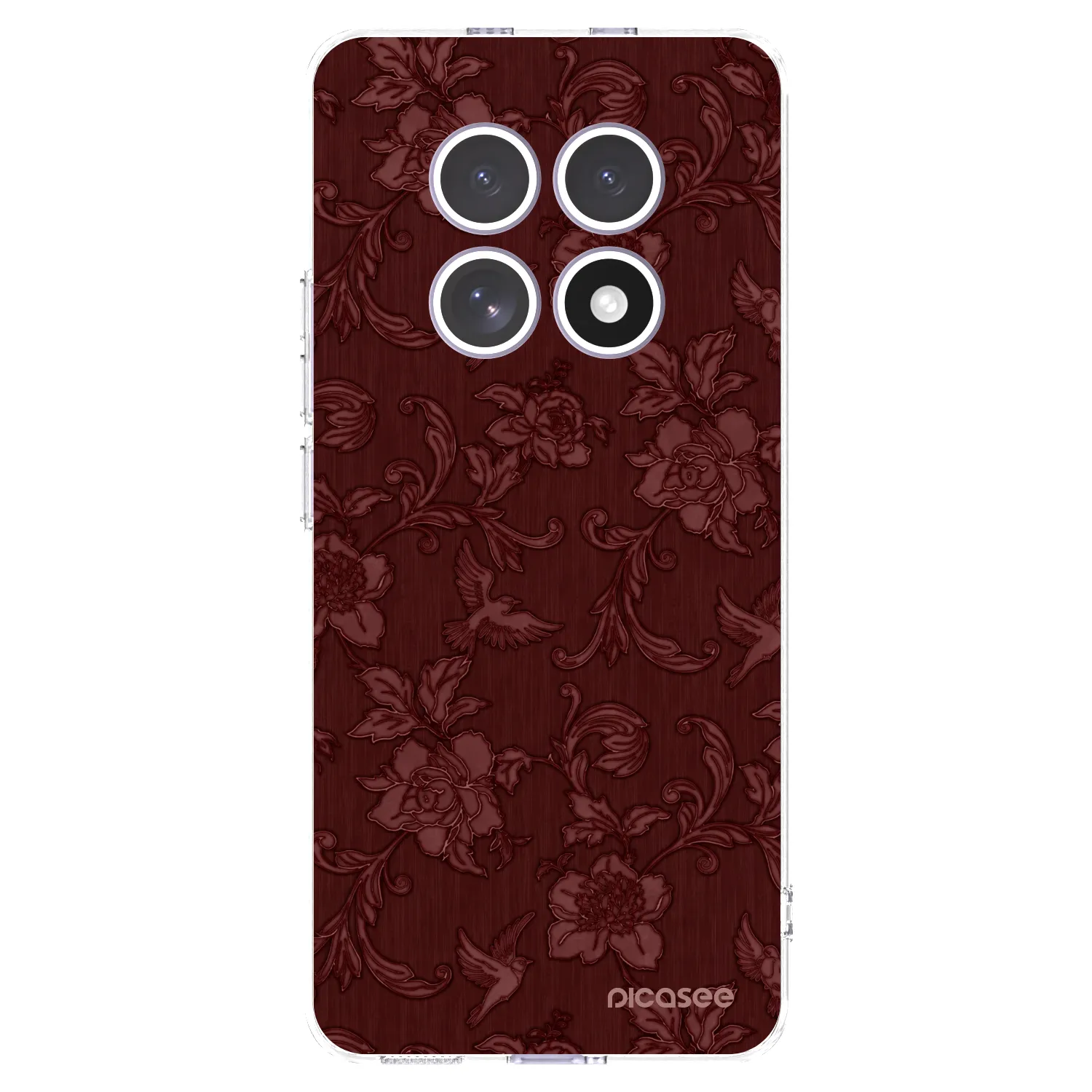 Picasee silikonski prozorni ovitek za Xiaomi Redmi Note 15 4G - Red Elegance