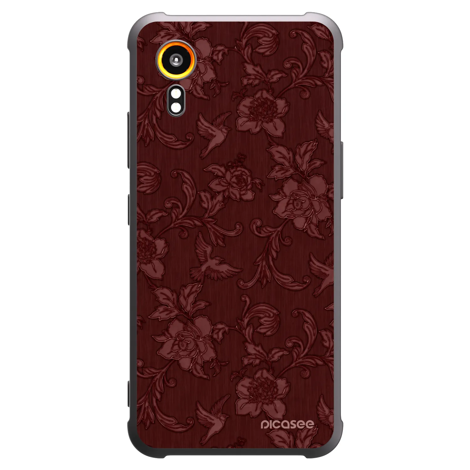 Picasee silikonski črni ovitek za Samsung Galaxy XCover 7 - Red Elegance