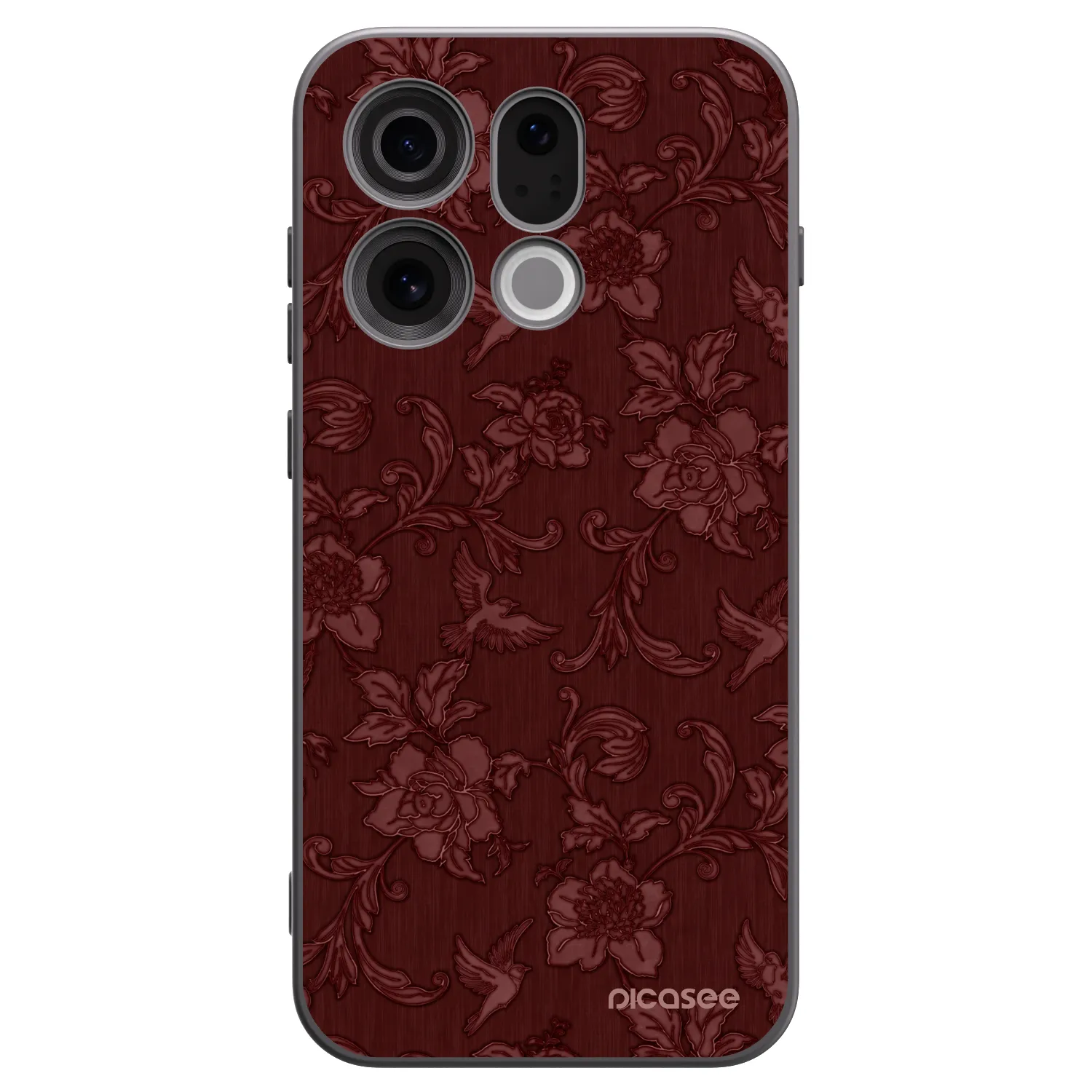 Picasee silikonski črni ovitek za OPPO Find X9 - Red Elegance