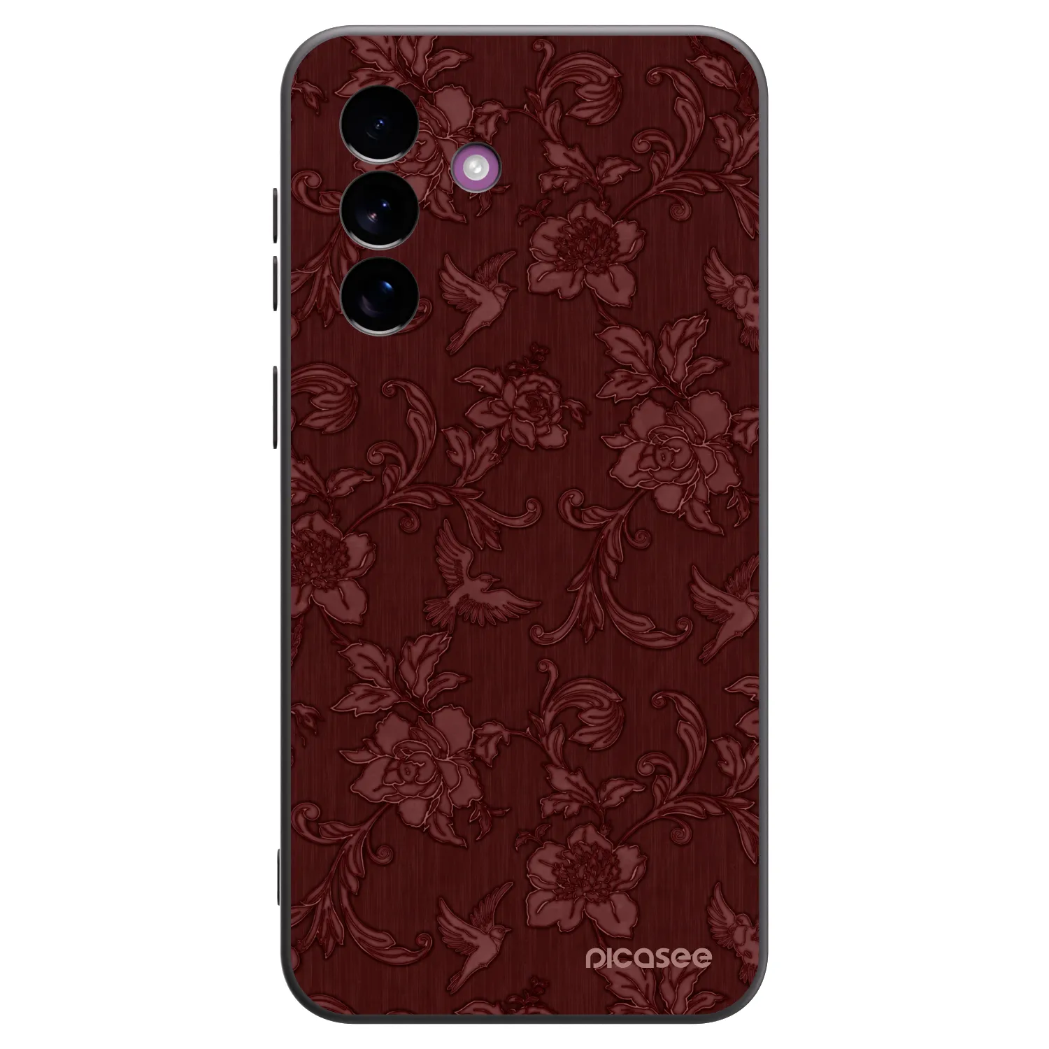 Picasee silikonski črni ovitek za Samsung Galaxy A37 - Red Elegance