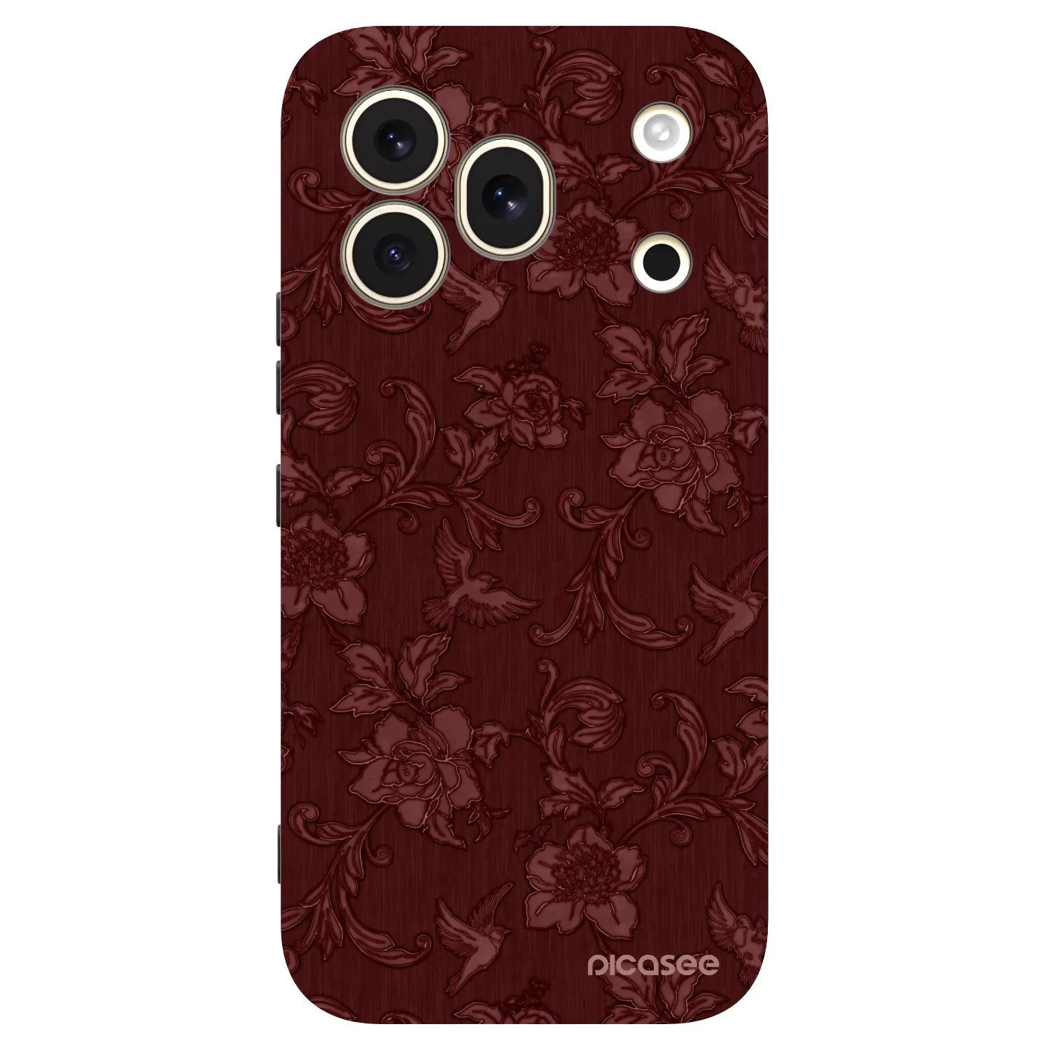 Picasee silikonski črni ovitek za Honor 600 Pro - Red Elegance