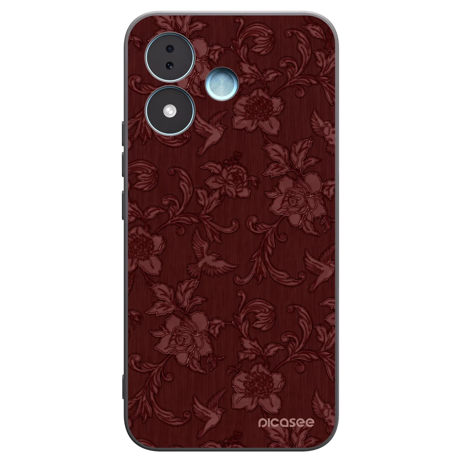 Picasee silikonski črni ovitek za Xiaomi Redmi Note 17 5G - Red Elegance