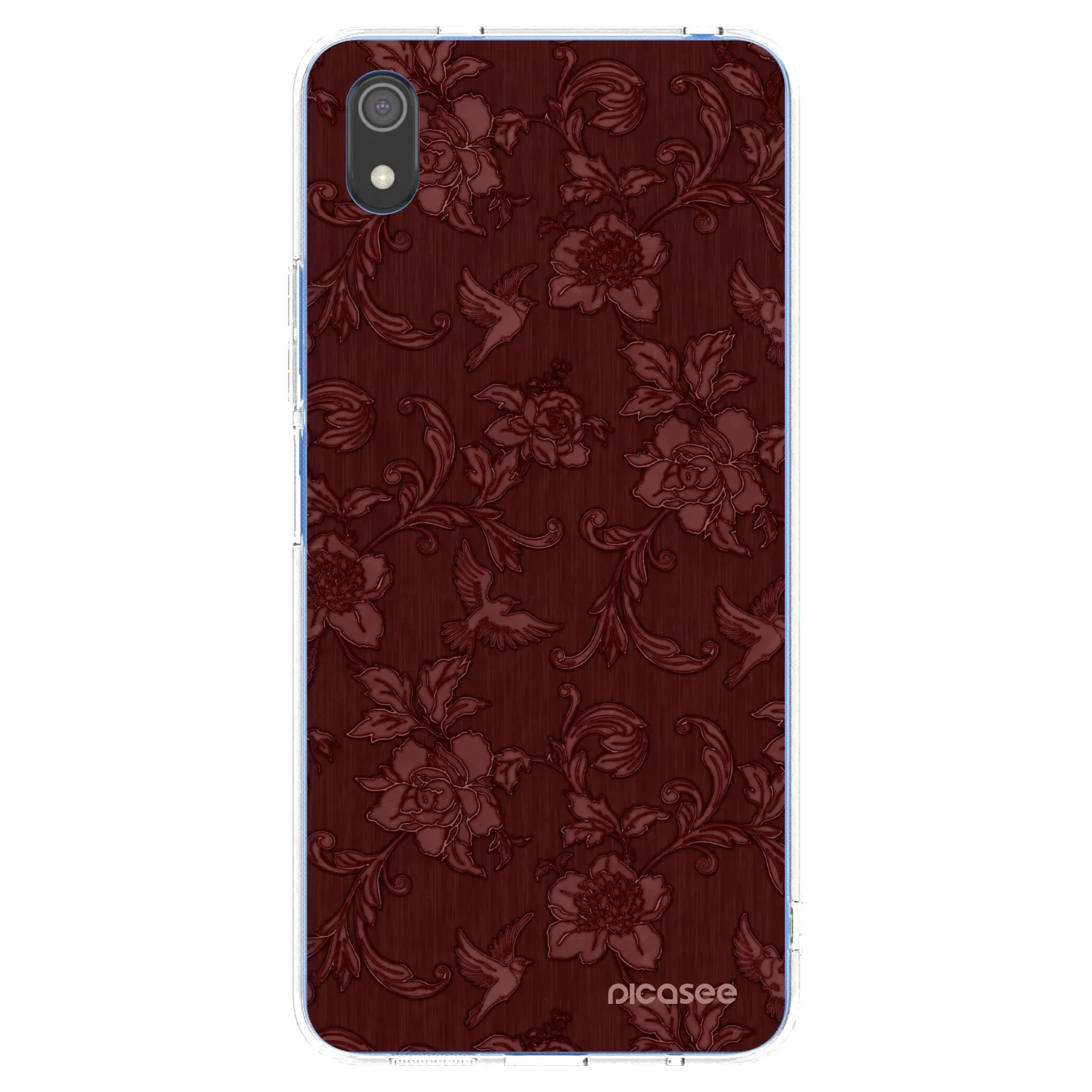Picasee silikonski prozorni ovitek za Xiaomi Redmi 7A - Red Elegance