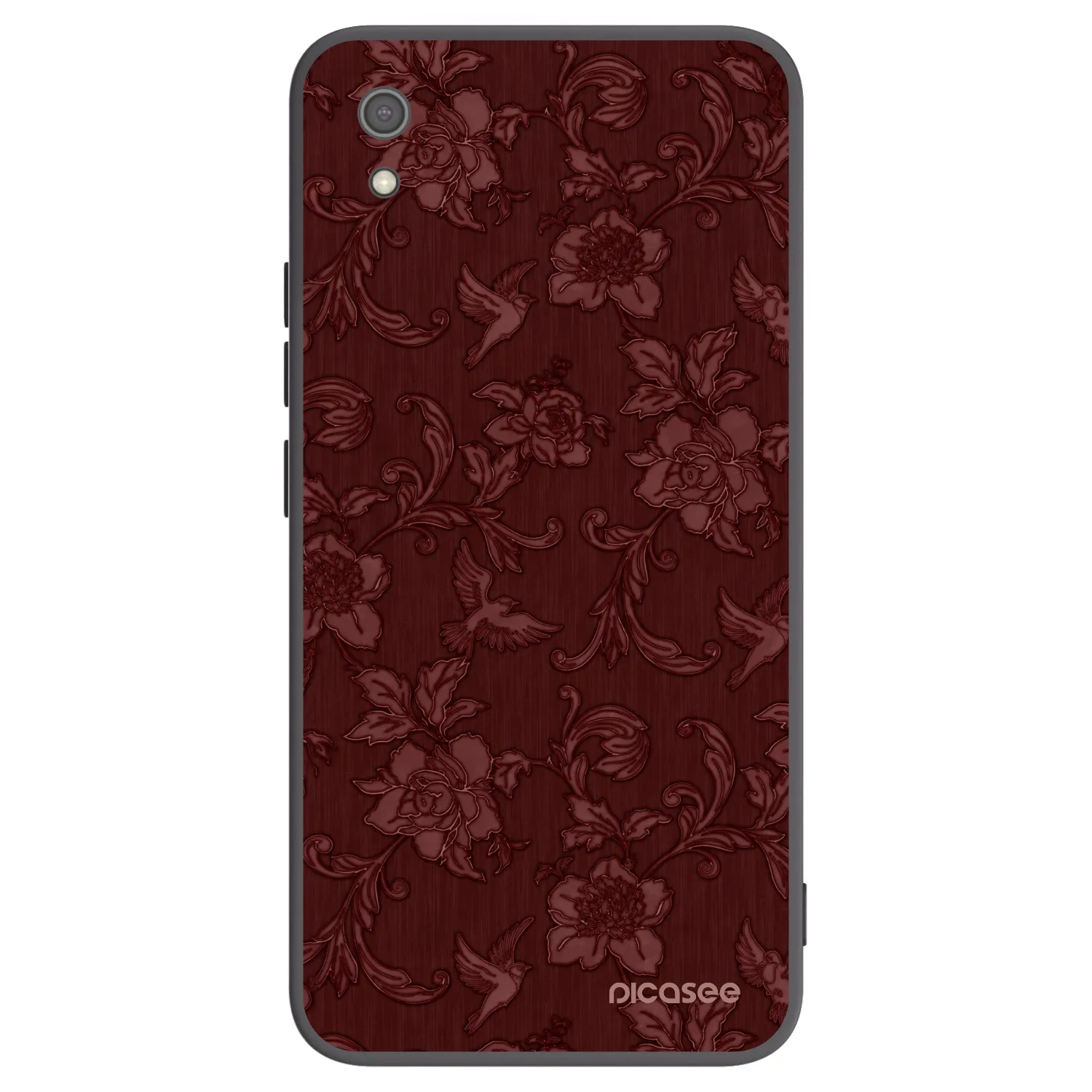 Picasee silikonski črni ovitek za Xiaomi Redmi 7A - Red Elegance
