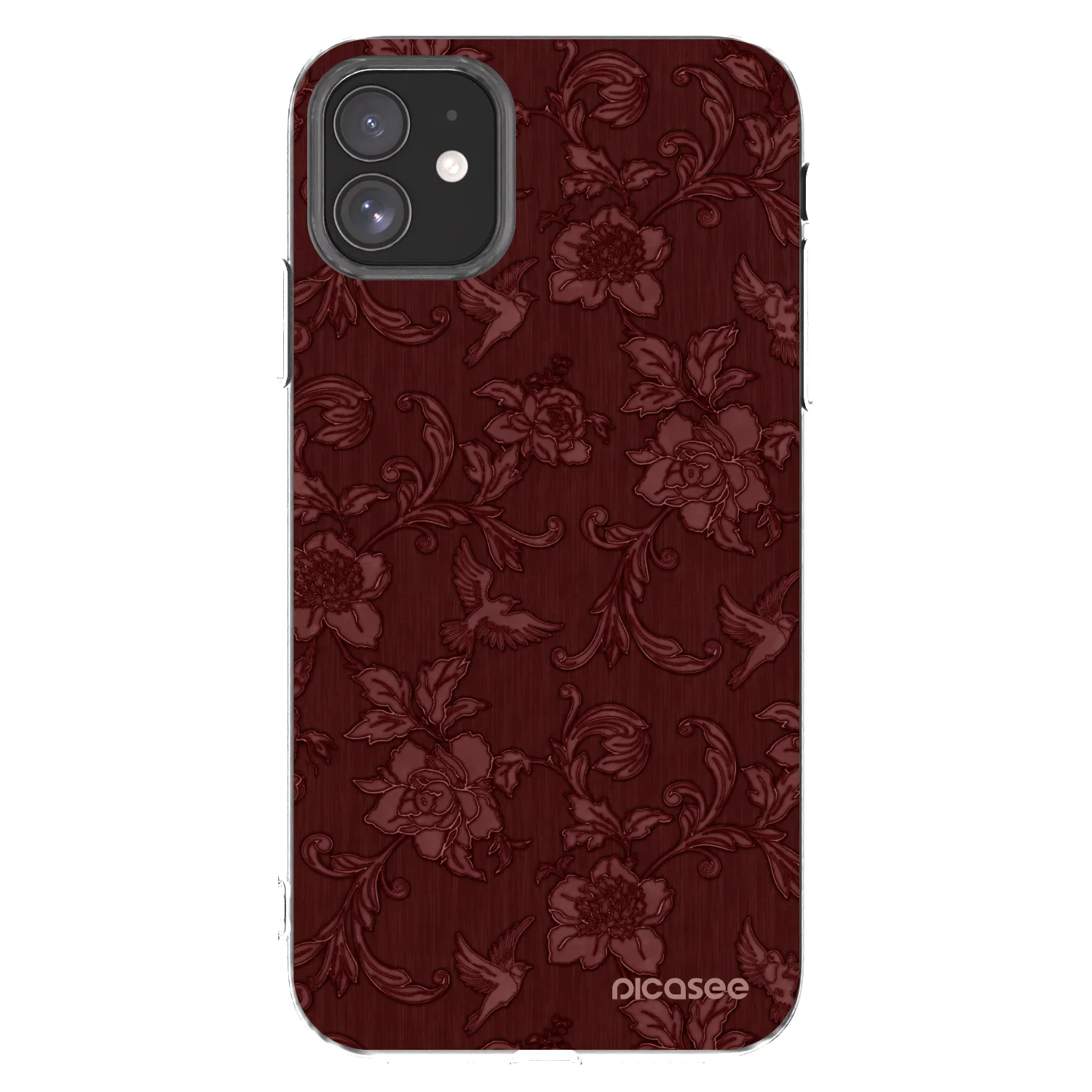 Picasee silikonski prozorni ovitek za Apple iPhone 11 - Red Elegance