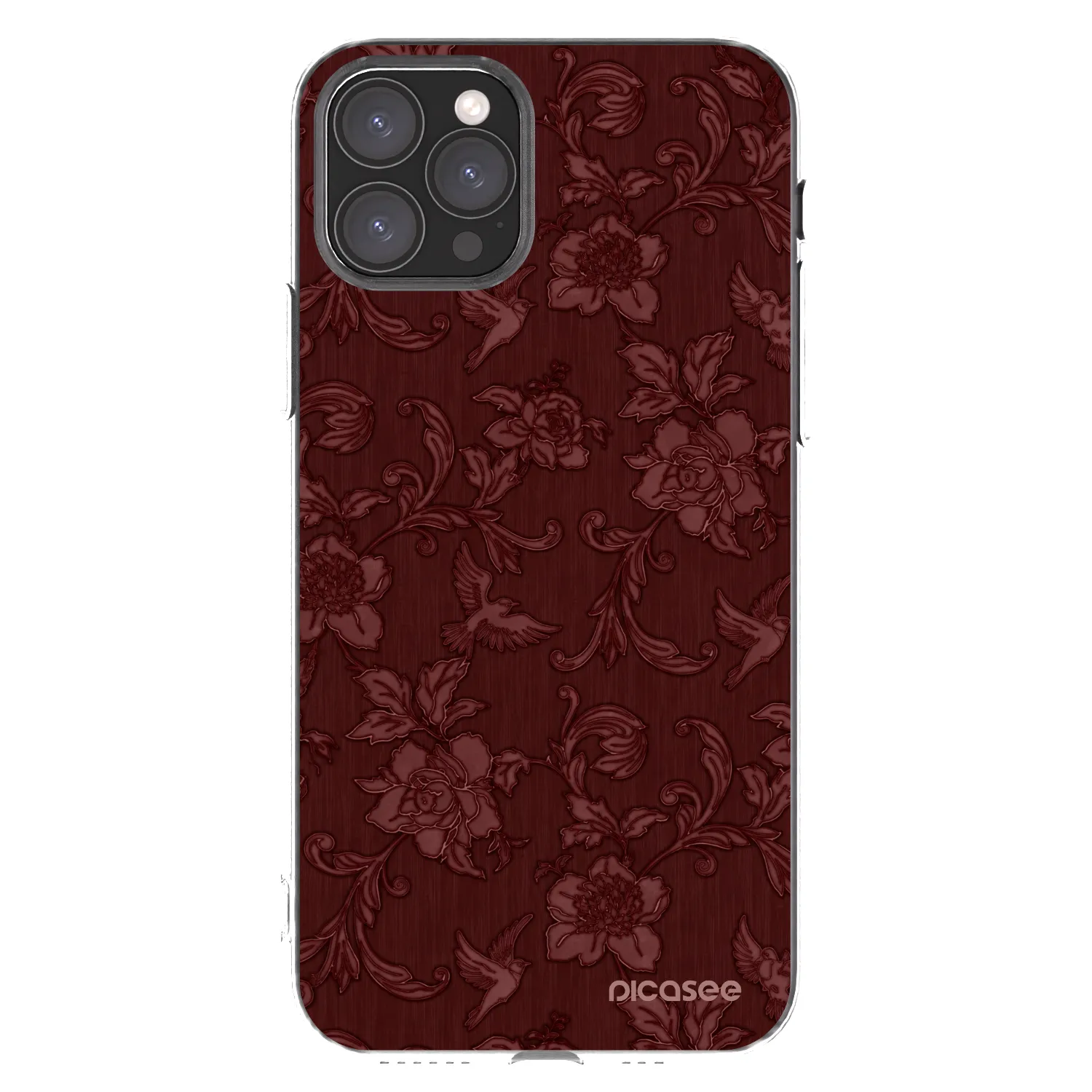 Picasee silikonski prozorni ovitek za Apple iPhone 11 Pro - Red Elegance