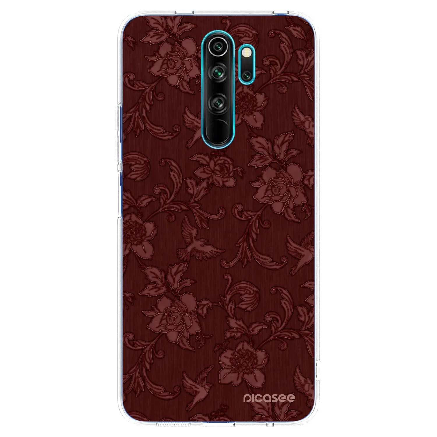 Picasee silikonski prozorni ovitek za Xiaomi Redmi Note 8 Pro - Red Elegance