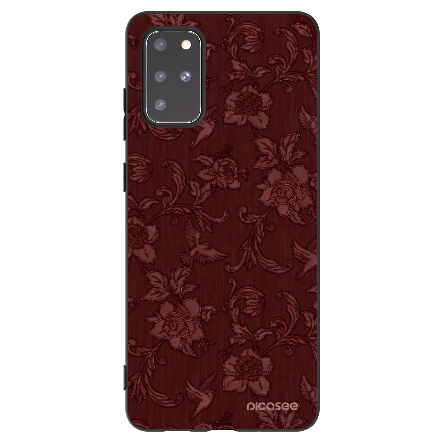 Picasee silikonski črni ovitek za Samsung Galaxy S20+ G985F - Red Elegance
