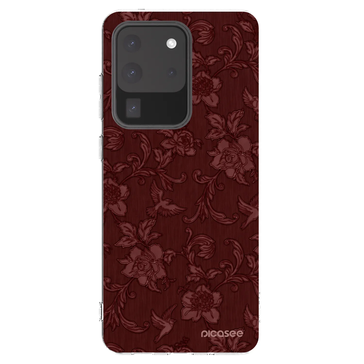 Picasee silikonski prozorni ovitek za Samsung Galaxy S20 Ultra 5G G988F - Red Elegance