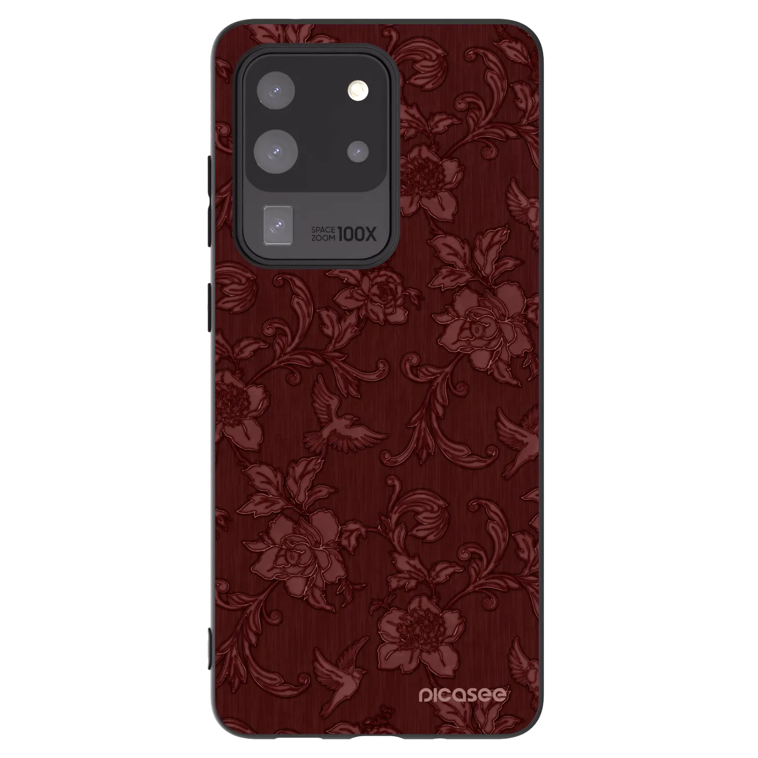 Picasee silikonski črni ovitek za Samsung Galaxy S20 Ultra 5G G988F - Red Elegance