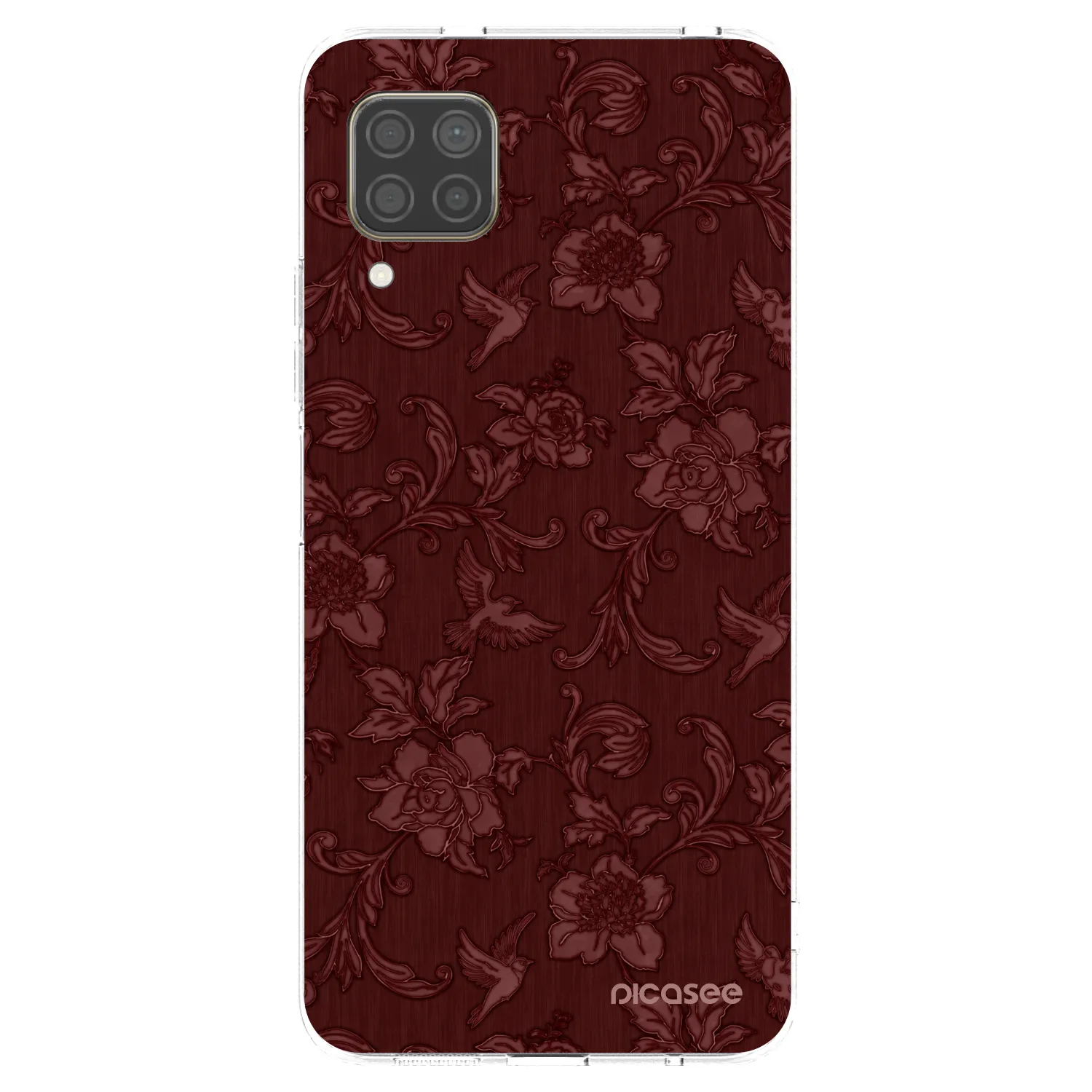 Picasee silikonski prozorni ovitek za Huawei P40 Lite - Red Elegance