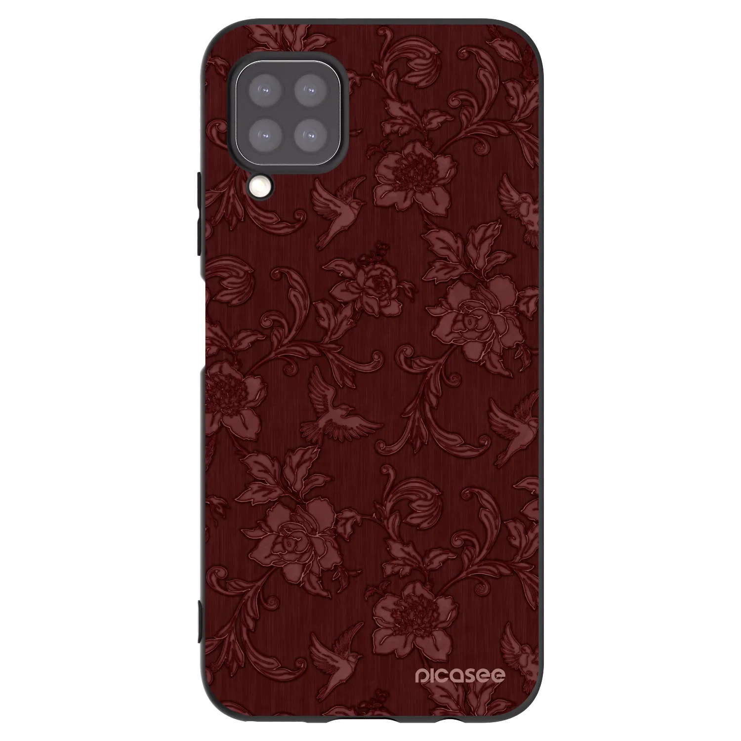 Picasee silikonski črni ovitek za Huawei P40 Lite - Red Elegance