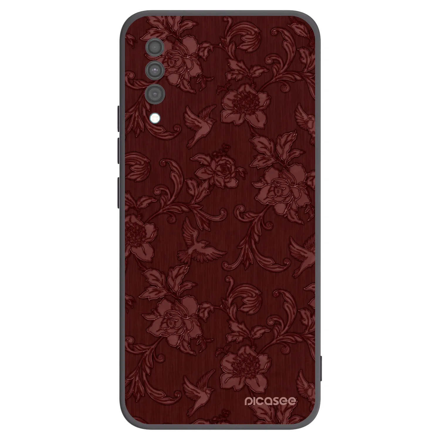 Picasee silikonski črni ovitek za Samsung Galaxy A30s A307F - Red Elegance