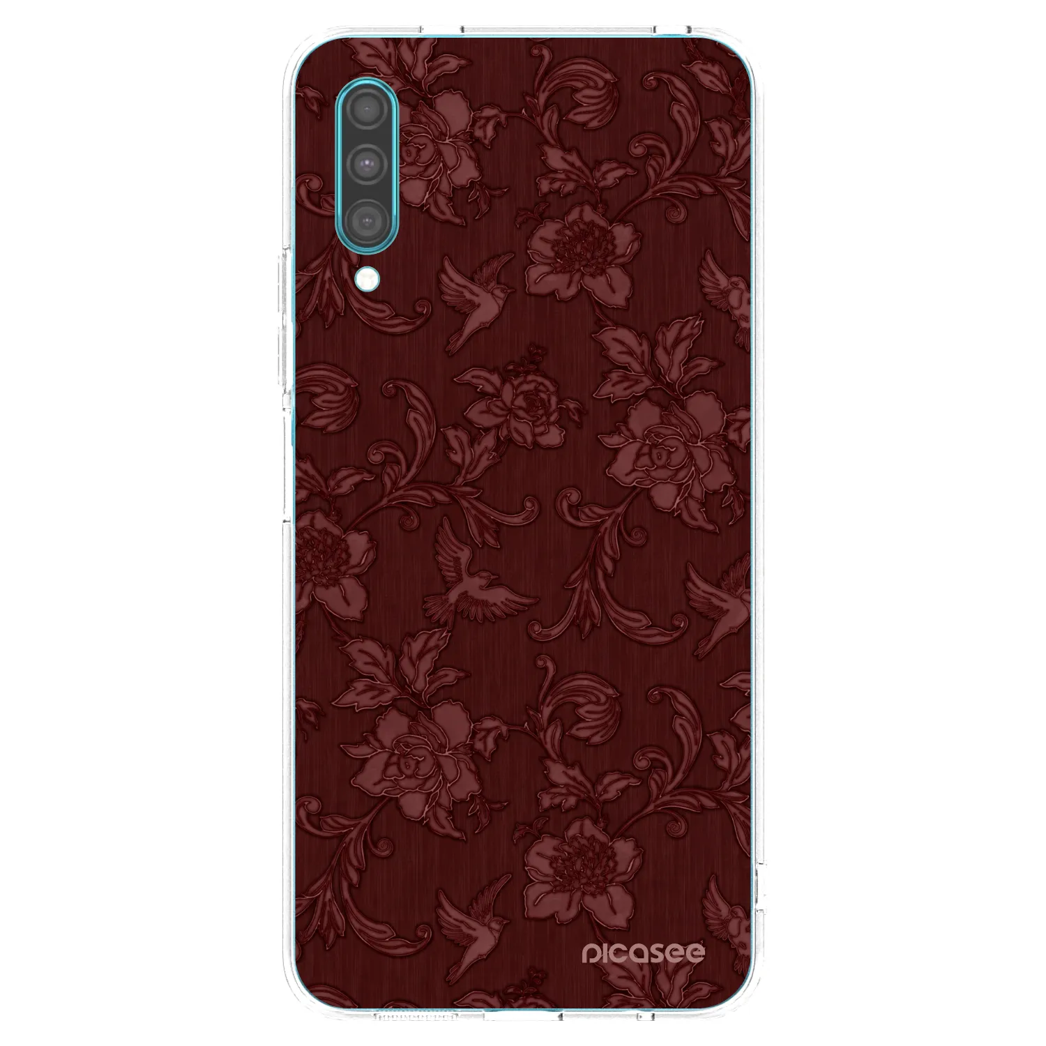 Picasee silikonski prozorni ovitek za Samsung Galaxy A30s A307F - Red Elegance
