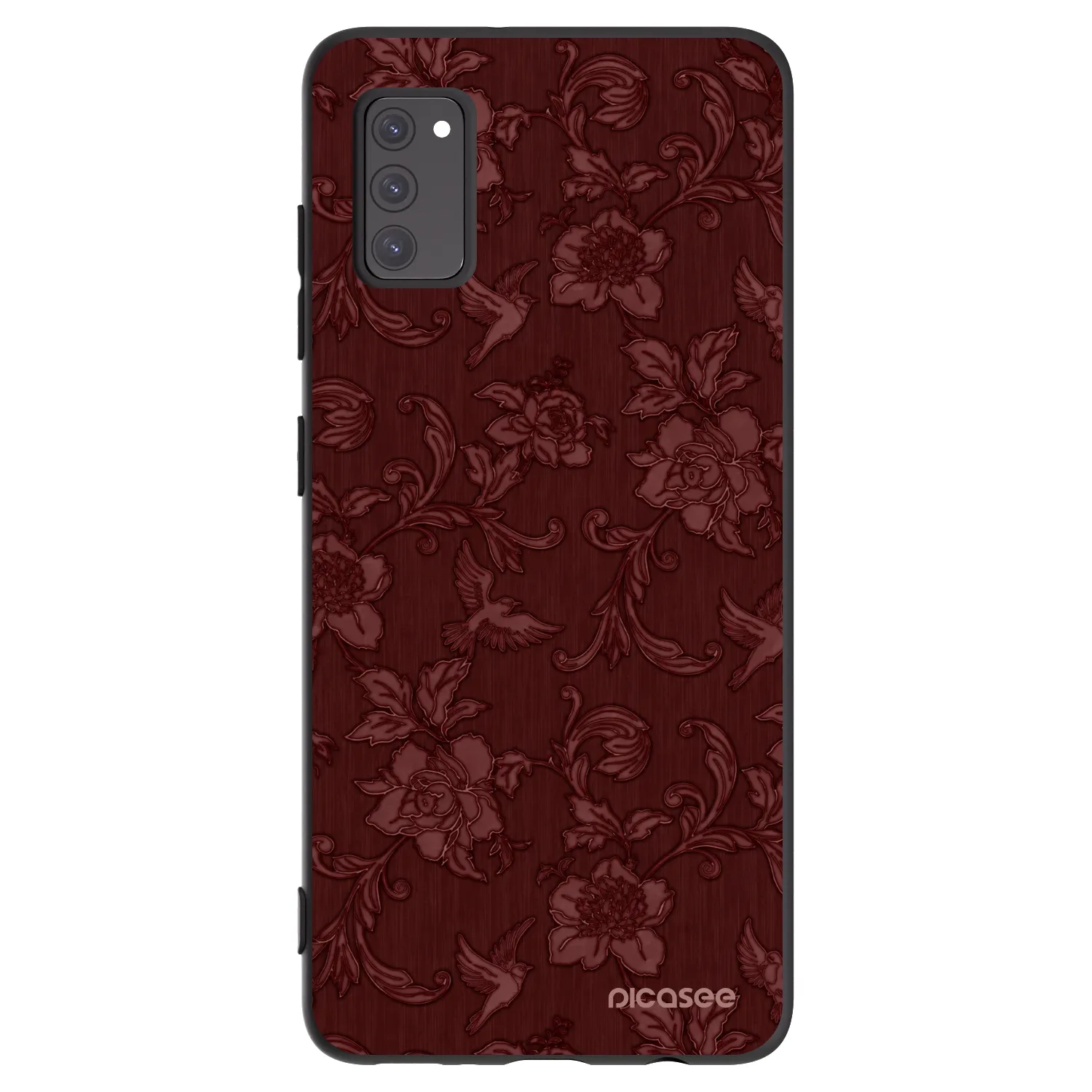 Picasee silikonski črni ovitek za Samsung Galaxy A41 A415F - Red Elegance