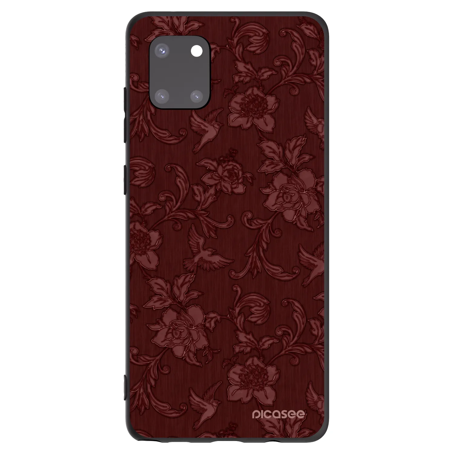 Picasee silikonski črni ovitek za Samsung Galaxy Note 10 Lite N770F - Red Elegance