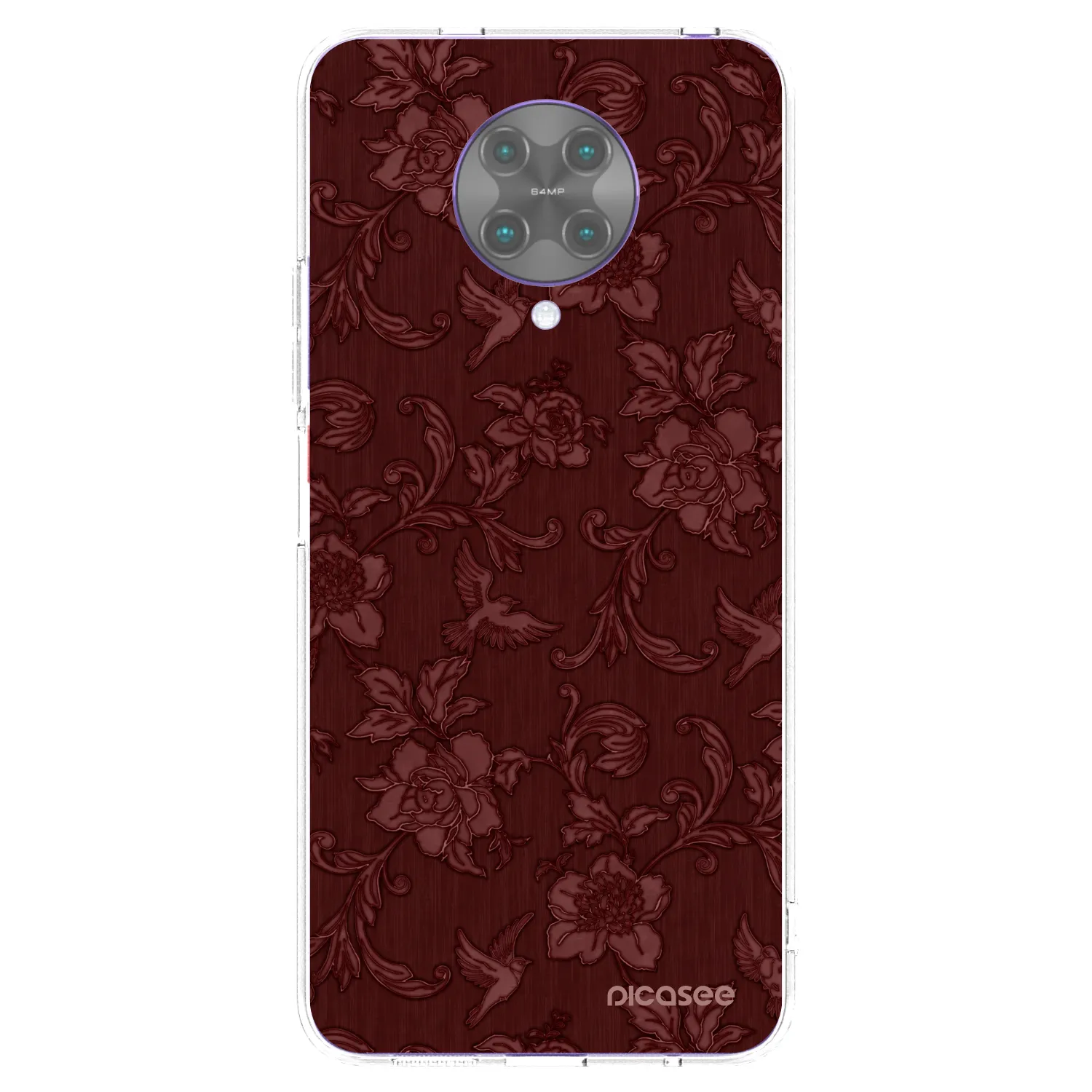 Picasee silikonski prozorni ovitek za Xiaomi Poco F2 Pro - Red Elegance