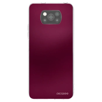 Picasee silikonski črni ovitek za Xiaomi Poco X3 - Velvet Bordeaux