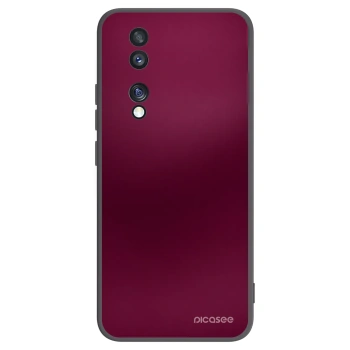 Picasee silikonski črni ovitek za Honor 70 - Velvet Bordeaux