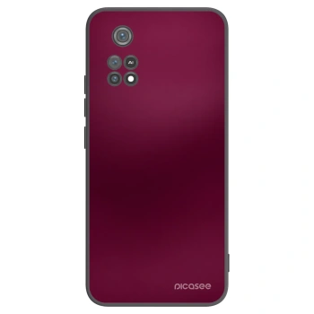Picasee silikonski črni ovitek za Xiaomi Poco M4 Pro - Velvet Bordeaux