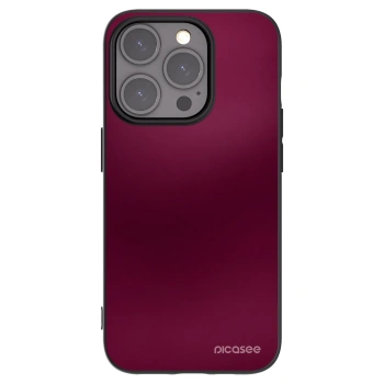 Picasee silikonski črni ovitek za Apple iPhone 15 Pro - Velvet Bordeaux