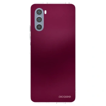 Picasee silikonski prozorni ovitek za Motorola Moto G62 - Velvet Bordeaux