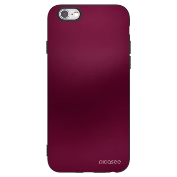 Picasee silikonski črni ovitek za Apple iPhone 6/6S - Velvet Bordeaux